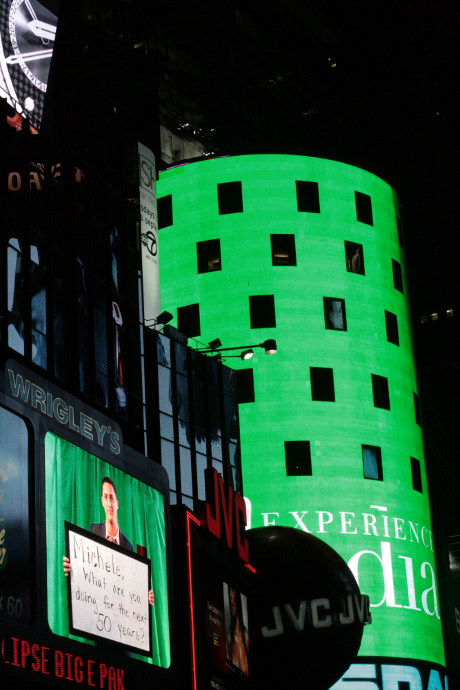 Letreiro da NASDAQ em Times Square, Nova York