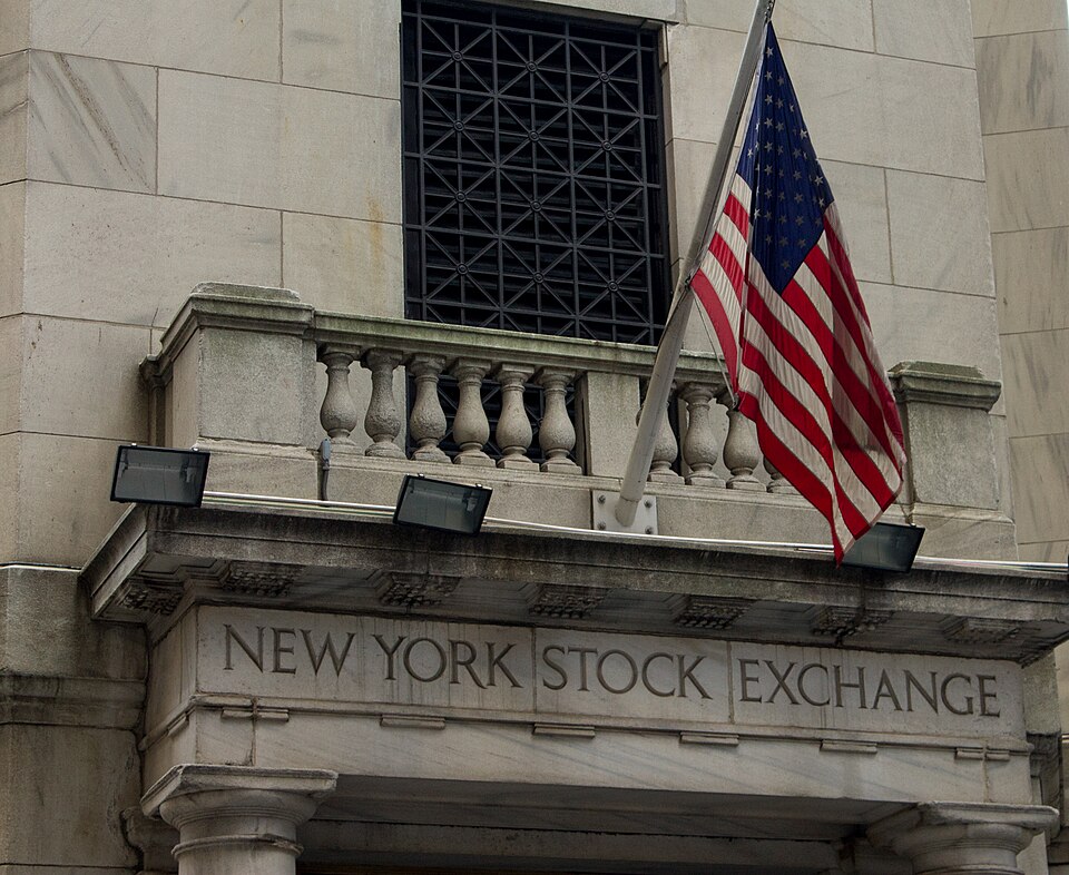Fachada da Bolsa de Valores de Nova York (NYSE)
